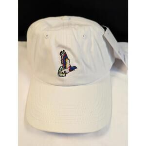 Staple Pigeon White Strapback Dad Hat Embroidered Logo One Size NWT New